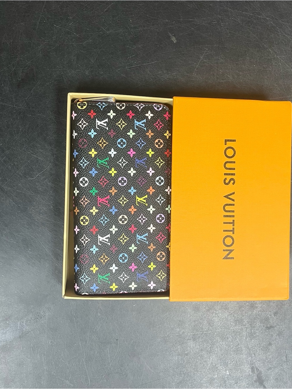 Louis Vuitton Monogram Multicolor Zip-Around Wallet, Black, Zipper Logo Women - Picture 2 of 6